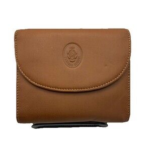 Vintage Leather School Firenze Italy Bi-Fold Unisex Camel Leather Wallet
